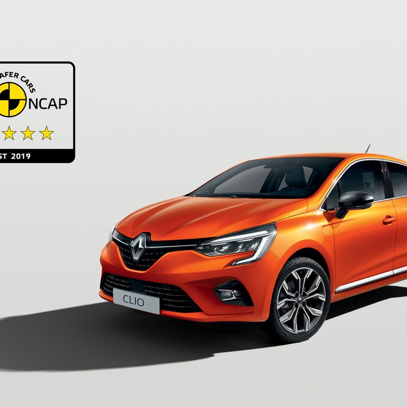 5 ***** V TESTECH EURO-NCAP PRO NOVÝ RENAULT CLIO; NEJVYŠŠÍ BEZPEČNOST PRO VŠECHNY