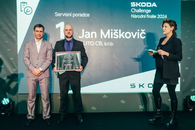 Jan Miškovič z Auto CB s.r.o. zvítězil v soutěži ŠKODA Challenge 2024